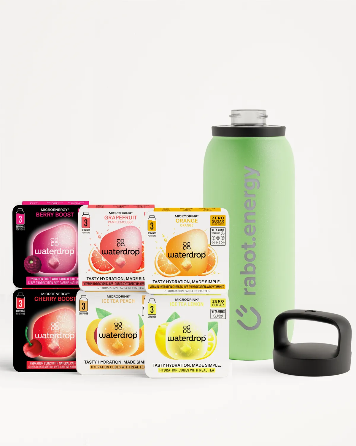 Waterdrop rabot.energy x waterdrop Goodie Box Trinkflaschen-Set