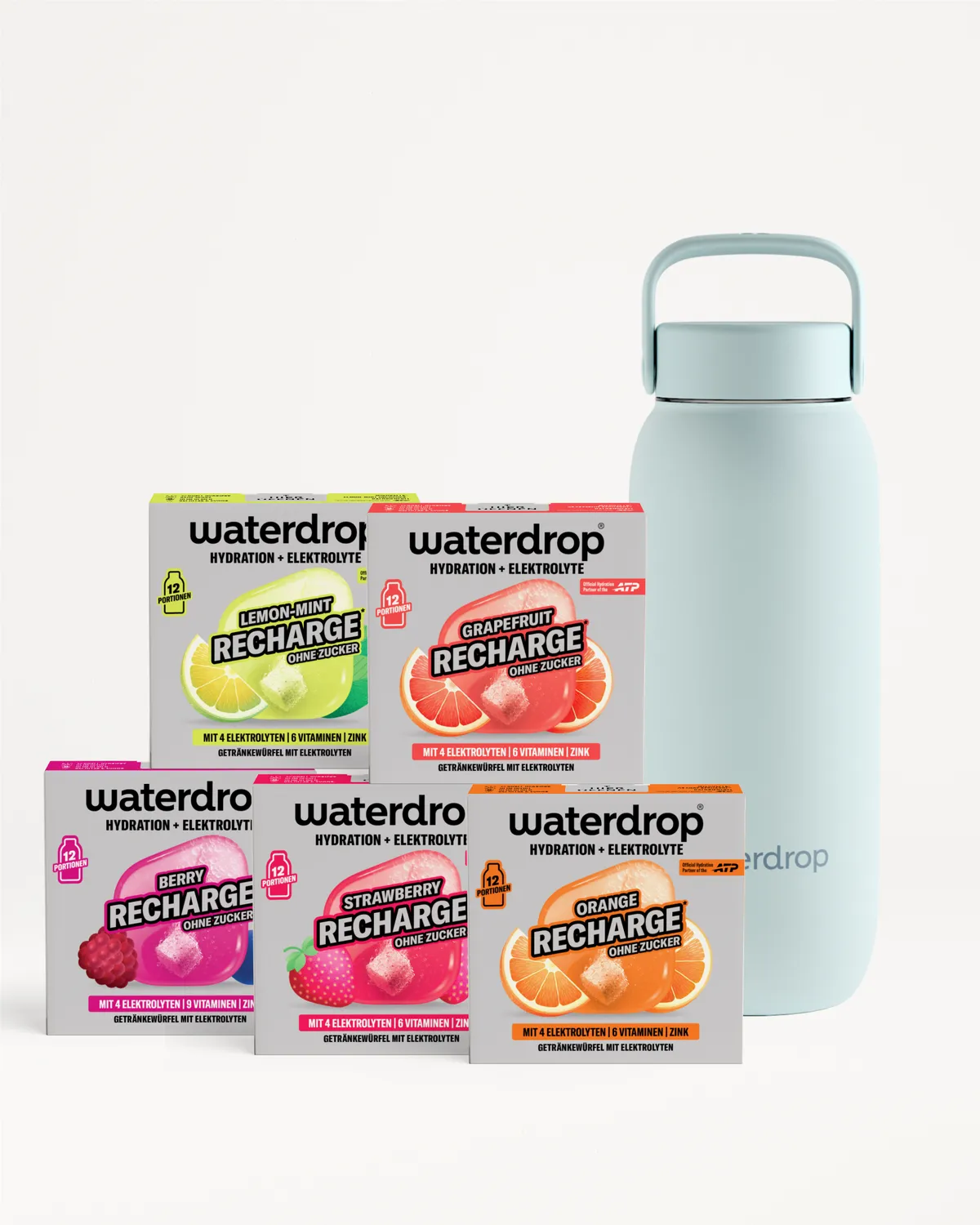 Waterdrop Elektrolyt Starter-Set All-Purpose Trinkflasche