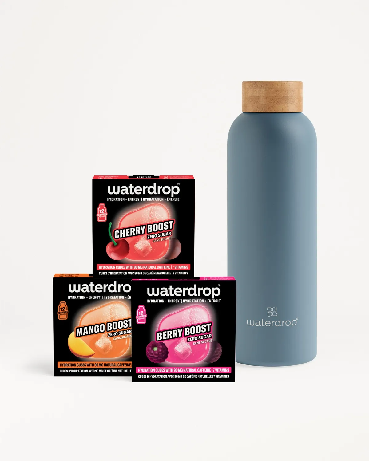 Waterdrop Ultimate Energy Starter Set Thermo Steel Edelstahlflasche