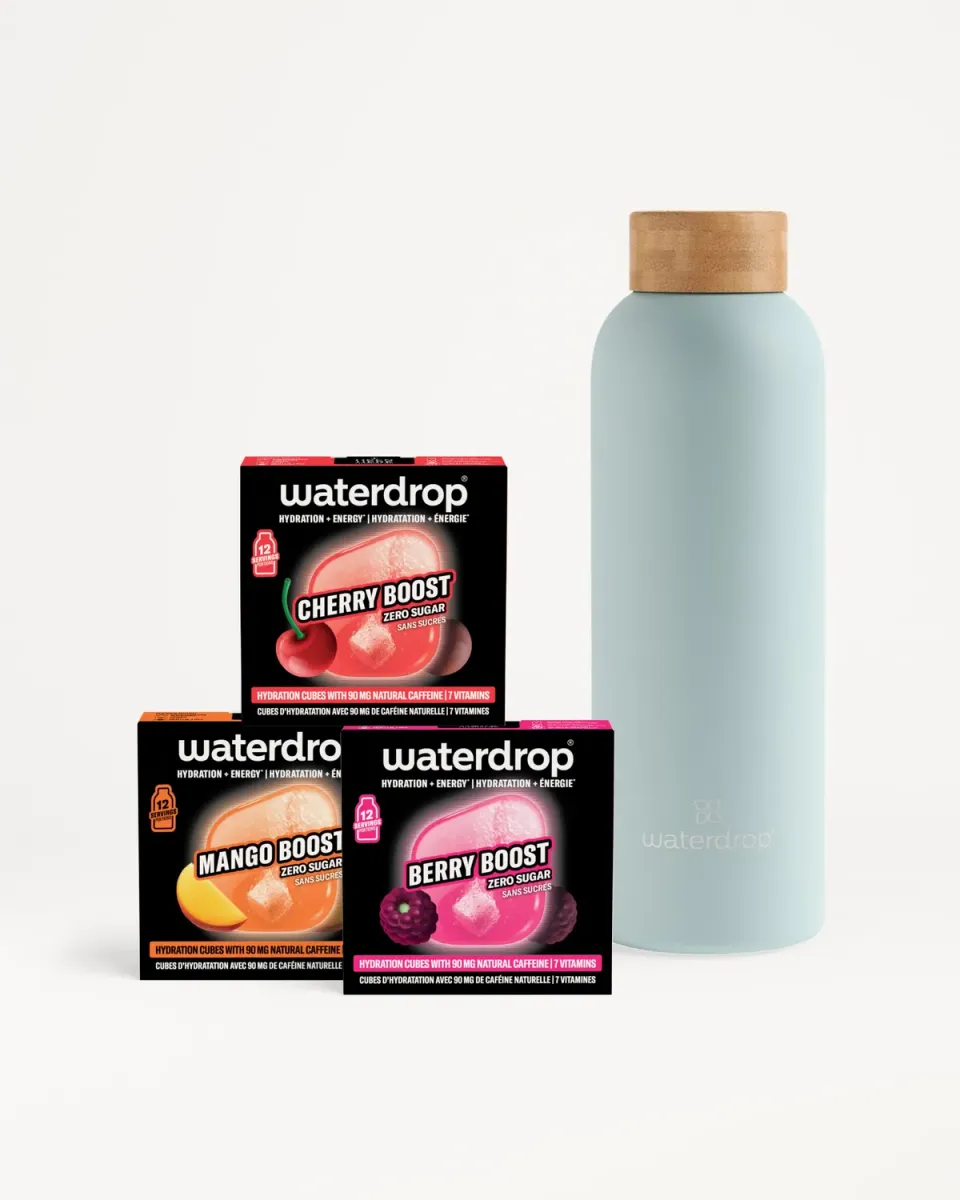 Waterdrop Ultimate Energy Starter Set Thermo Steel Edelstahlflasche
