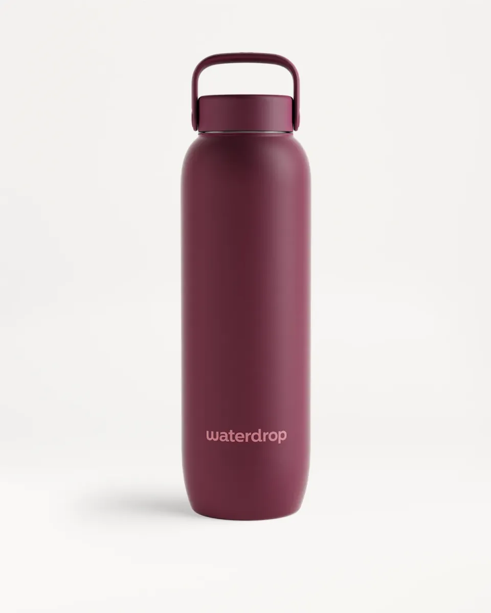 Waterdrop All-Purpose Thermo Metal Spout Lid Trinkflasche Edelstahl