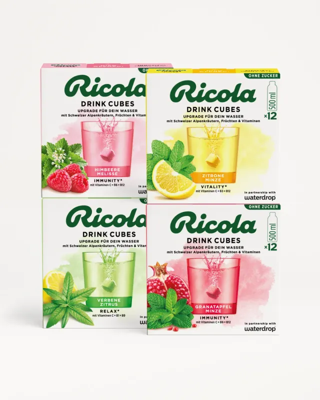 Waterdrop Ricola Probierpaket Microdrinks 4 Sorten