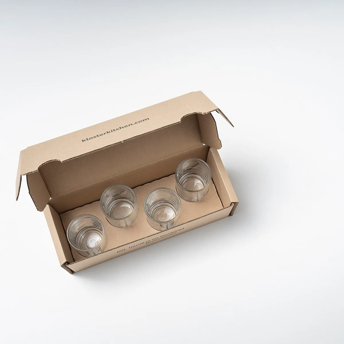 Klosterkitchen Shot Gläser 4er-Pack 30ml Echtglas