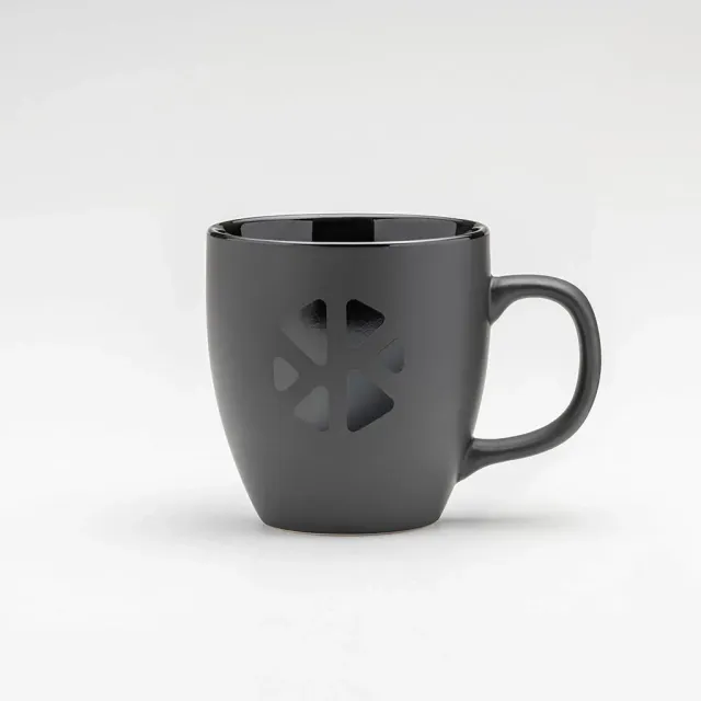 Klosterkitchen Tasse Schwarz Keramik 430 ml matt