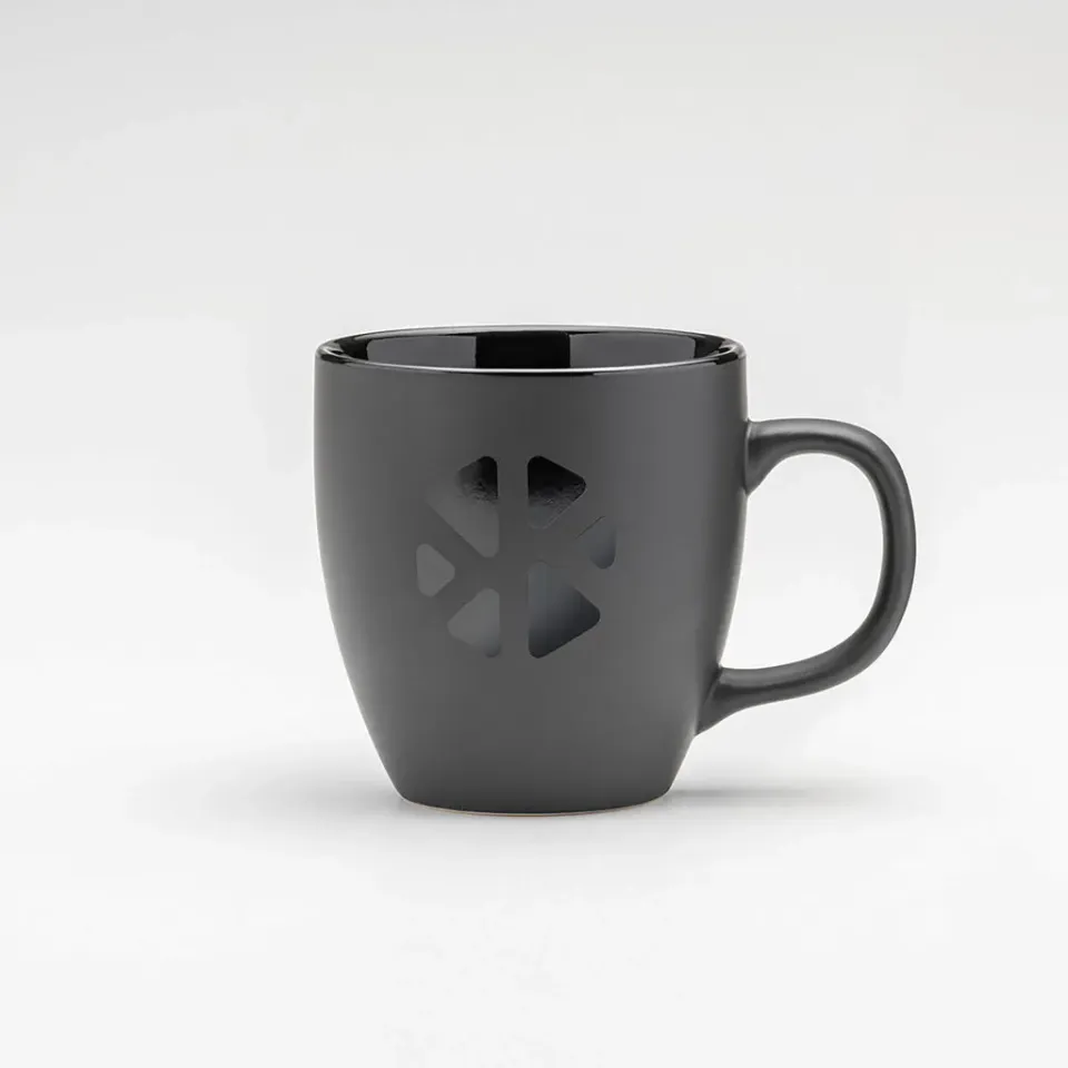 Klosterkitchen Tasse Schwarz Keramik 430 ml matt