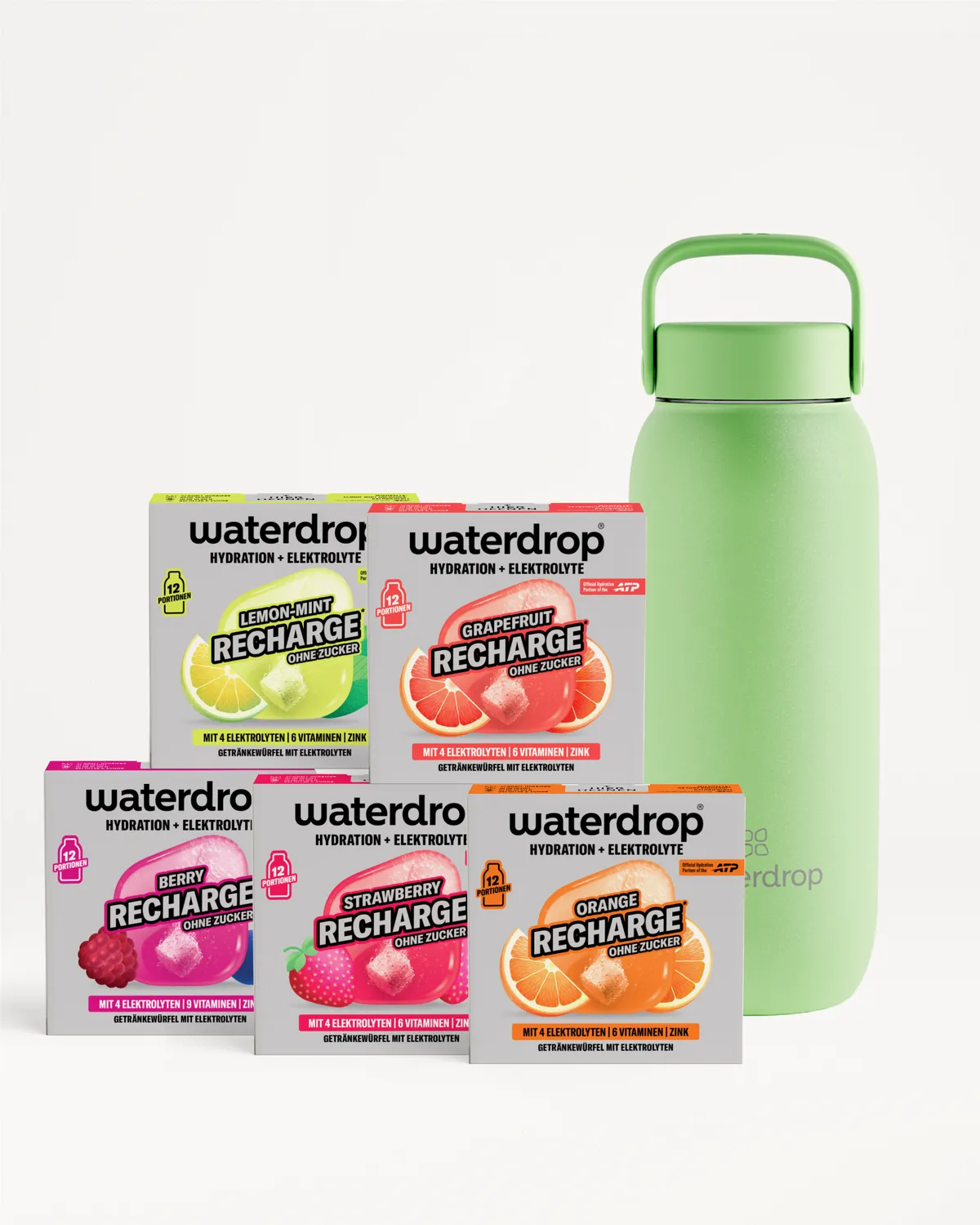 Waterdrop Elektrolyt Starter-Set All-Purpose Trinkflasche