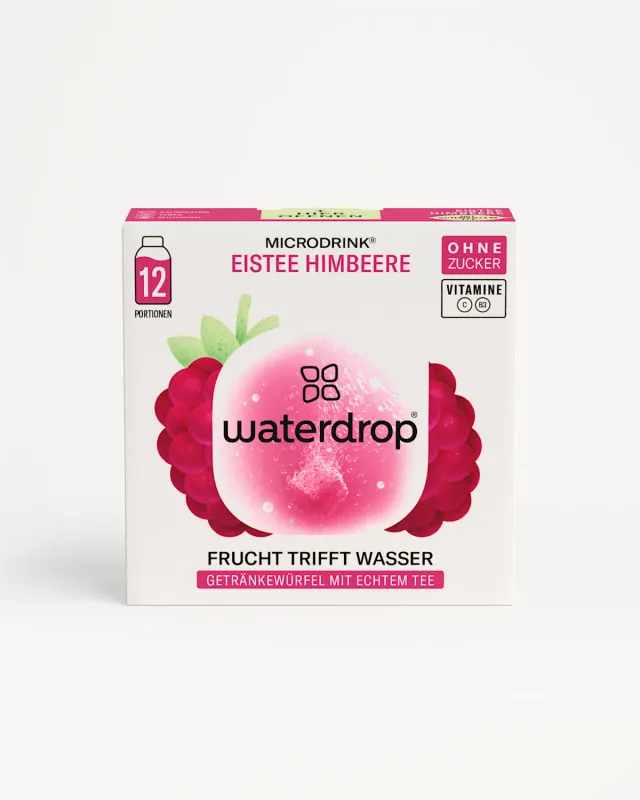 Waterdrop EISTEE HIMBEERE Microdrink 12er-Pack zuckerfrei