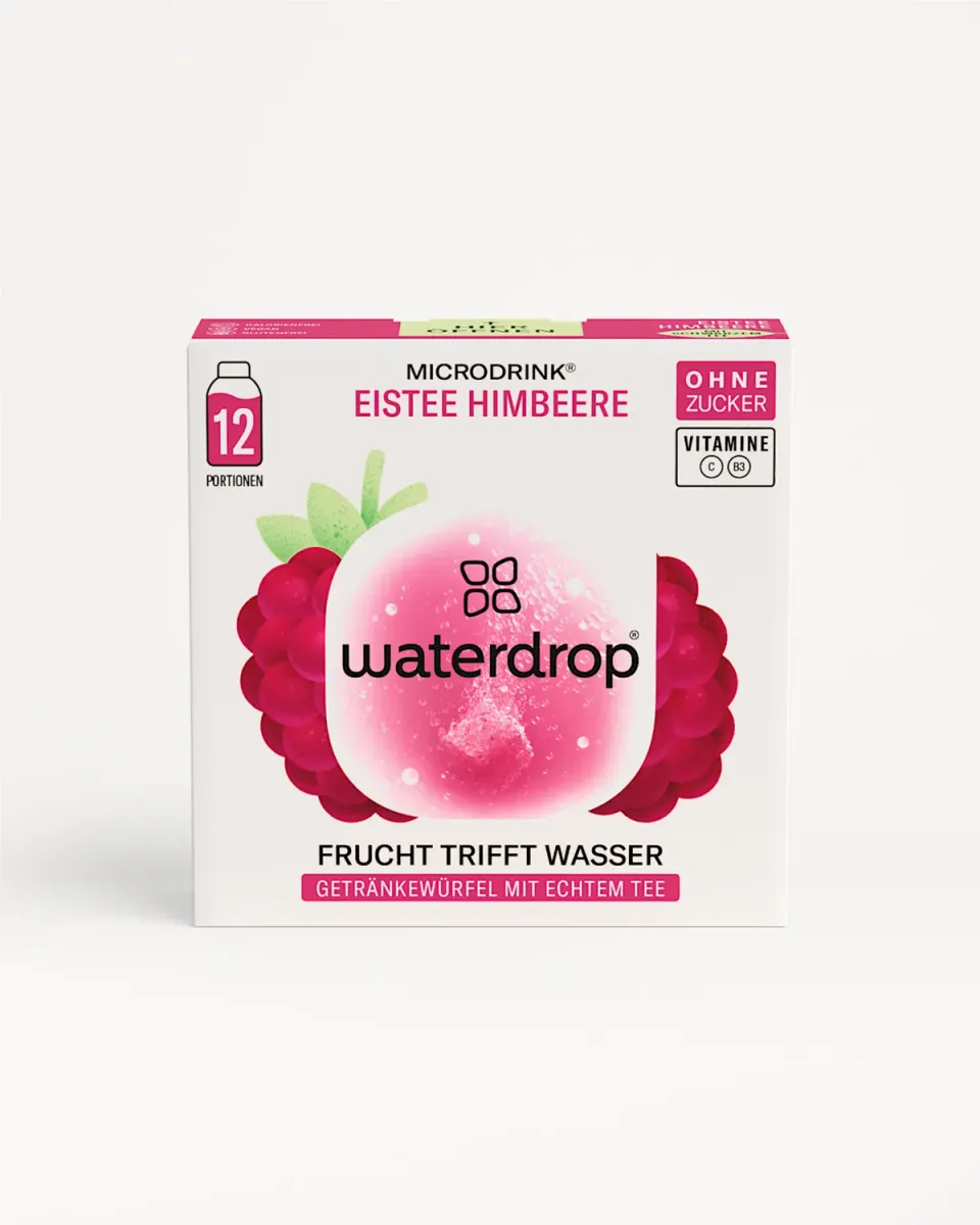 Waterdrop EISTEE HIMBEERE Microdrink 12er-Pack zuckerfrei