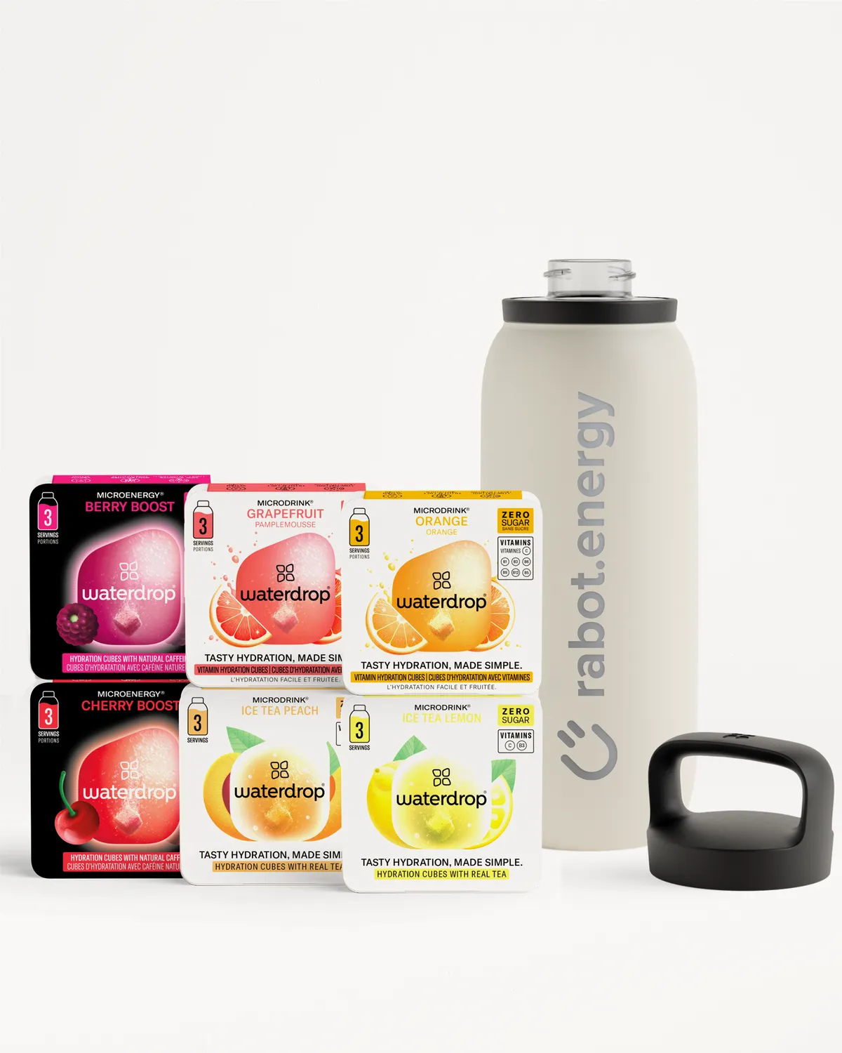 Waterdrop rabot.energy x waterdrop Goodie Box Trinkflaschen-Set