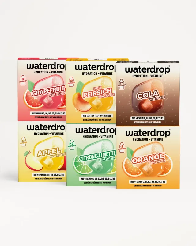 Waterdrop Neue Fans Set Getränkewürfel 6 Sorten Probierpaket