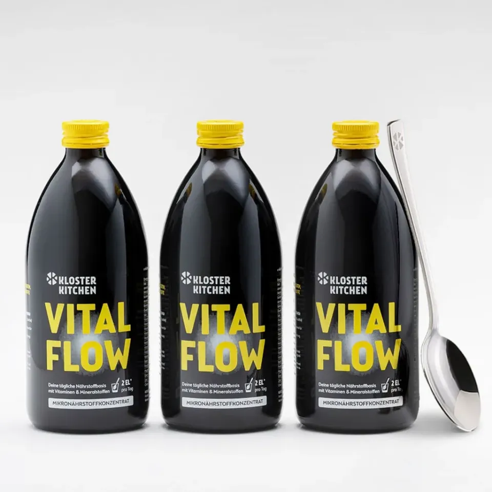 Klosterkitchen VITAL FLOW Mikronährstoffkonzentrat 3x 500 ml vegan