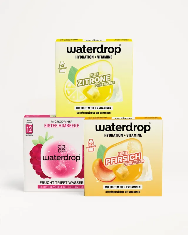 Waterdrop EISTEE Set Microdrink Würfel 12er Set 3 Sorten