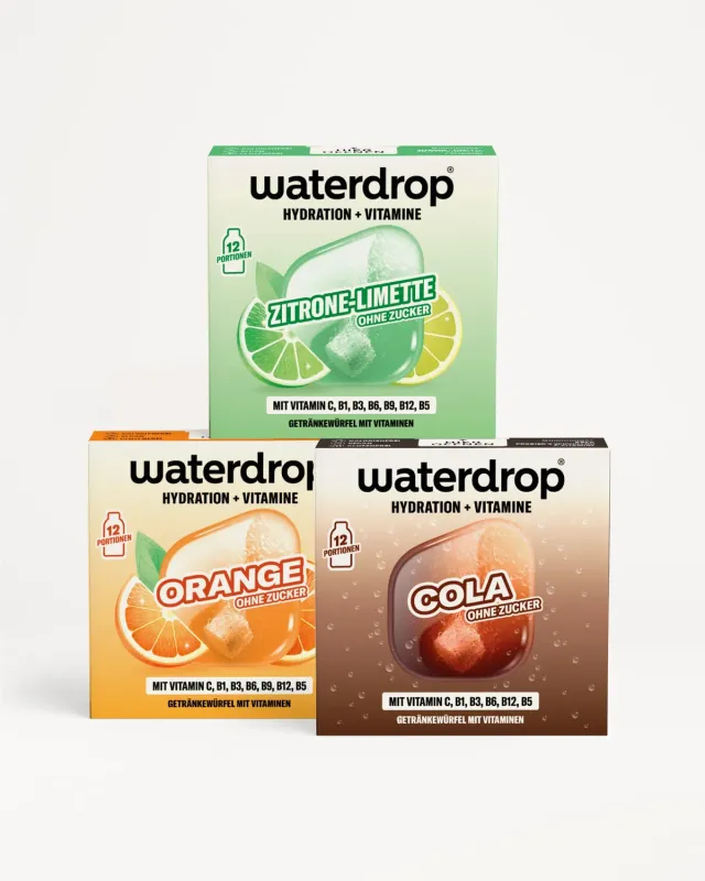 Waterdrop Kult-Trio Set Microdrink Würfel zuckerfrei 3 Sorten
