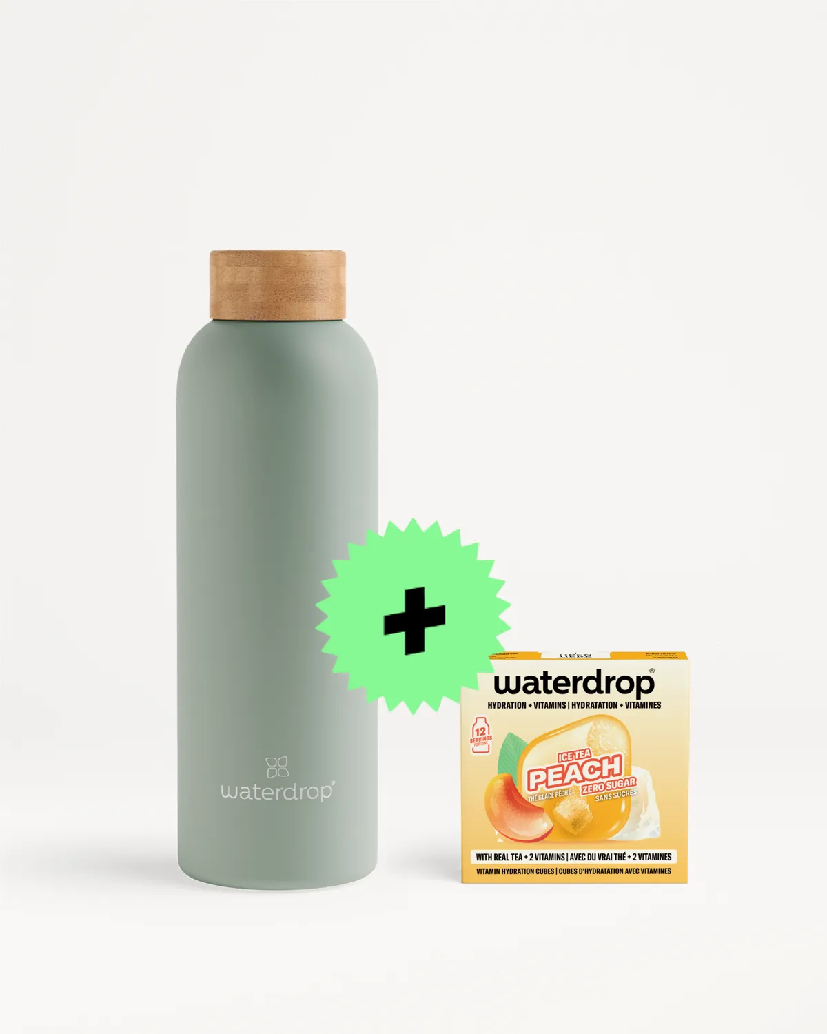 Waterdrop Pfirsichtraum Thermo Bottle Set Trinkflasche