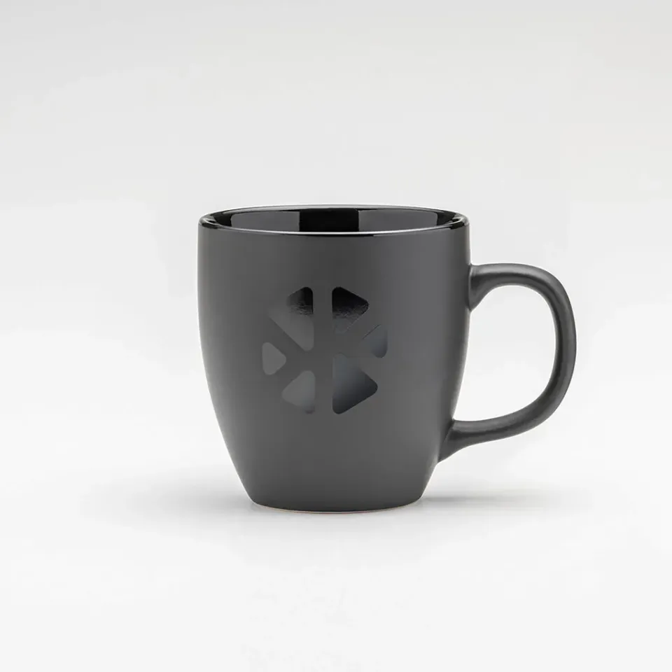Klosterkitchen TASSE SCHWARZ Keramiktasse 430 ml matt