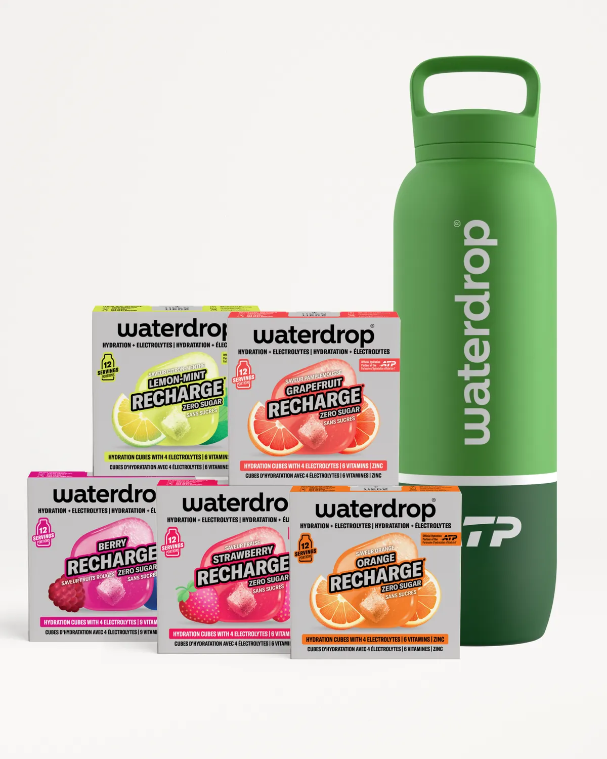 Waterdrop Ultimatives Recharge Starter Set mit ATP-Flasche