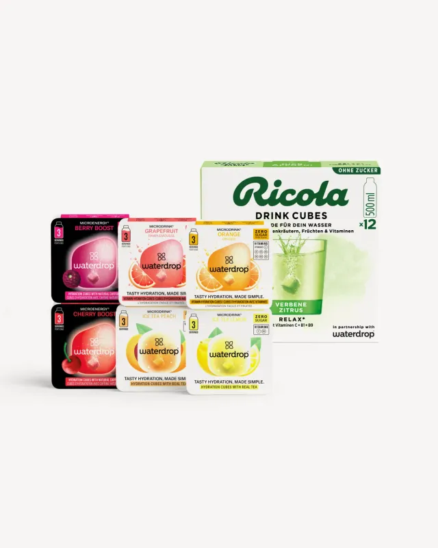 Waterdrop x Ricola Probierpaket Microdrinks