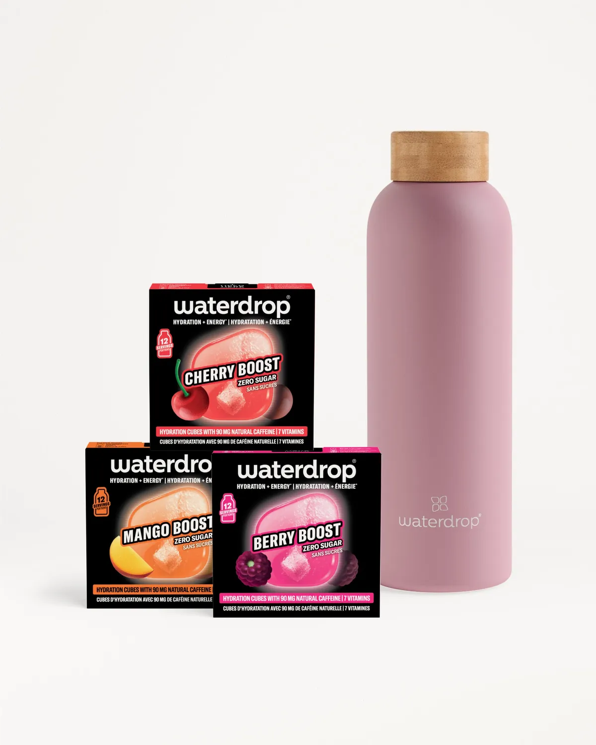 Waterdrop Ultimate Energy Starter Set Thermo Steel Edelstahlflasche