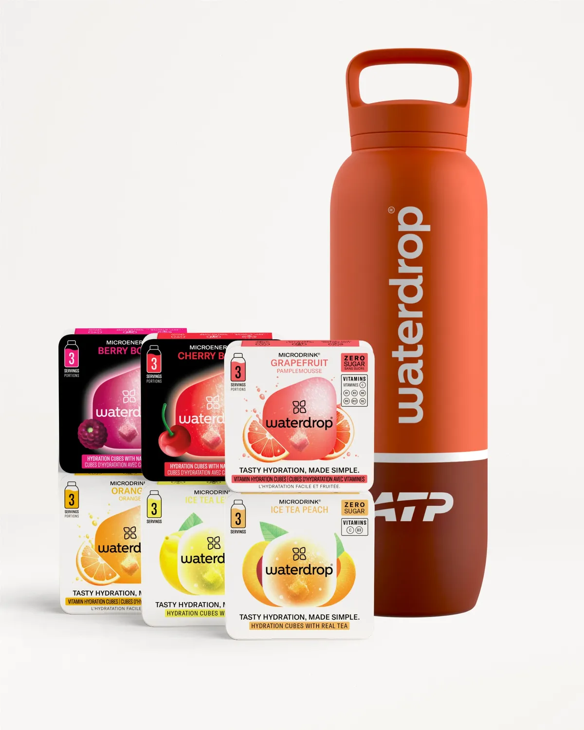 Waterdrop ATP Probierpaket Microdrink Set mit Thermoflasche
