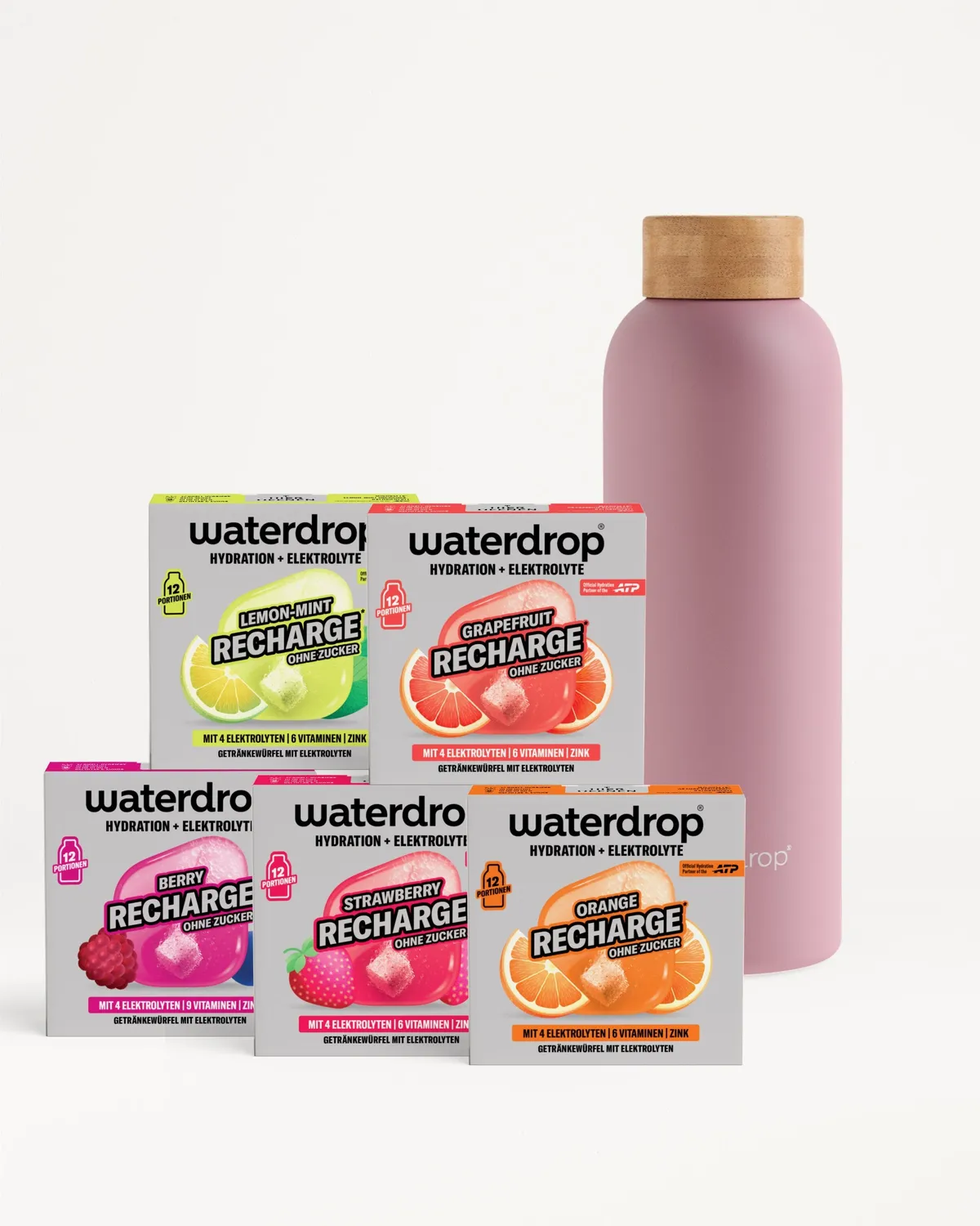 Waterdrop Elektrolyt Starter-Set Thermo Steel