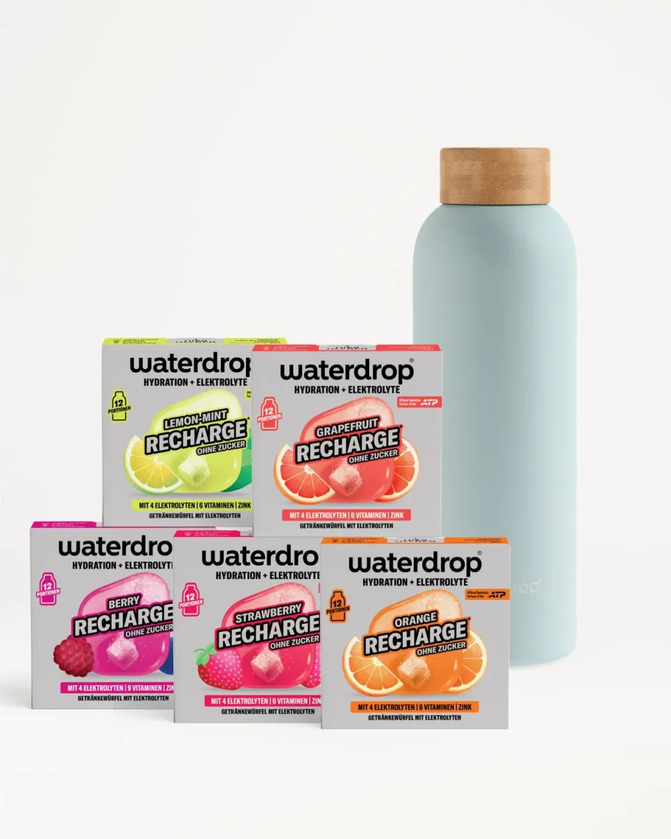Waterdrop Elektrolyt Starter-Set Thermo Steel