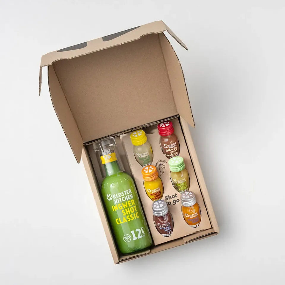 Klosterkitchen Sommer Geschenkbox Ingwer Shots 18 Portionen