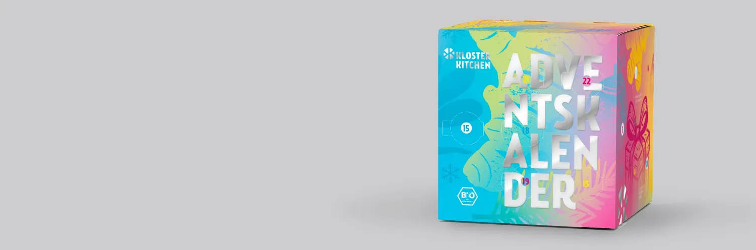 Klosterkitchen Adventskalender 2026 Ingwer Shots mit Shot-Glas