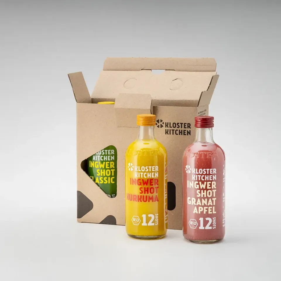 Klosterkitchen 12SHOTS 3ER MIX BOX Ingwer Shot 36 Portionen Bio