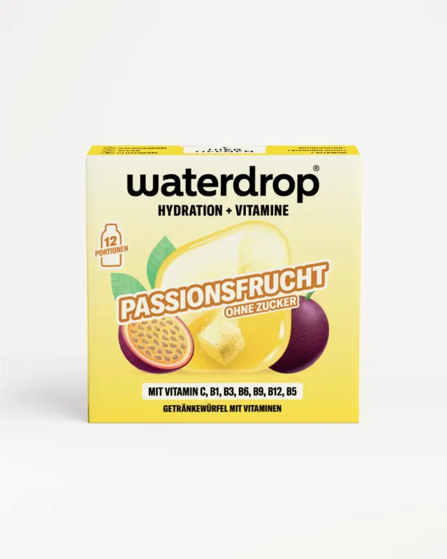Waterdrop PASSIONSFRUCHT Microdrink Würfel 12er-Pack zuckerfrei