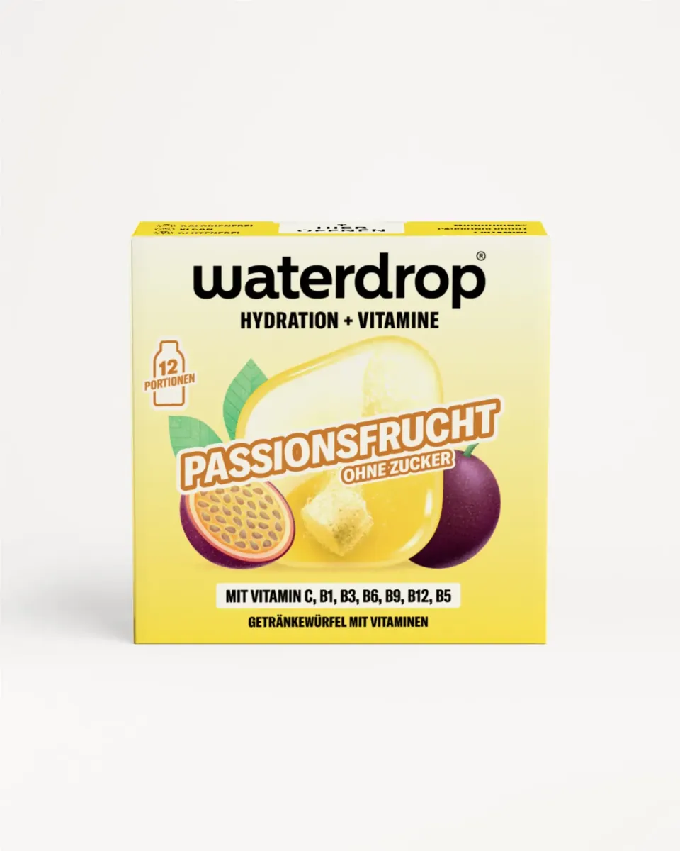 Waterdrop PASSIONSFRUCHT Microdrink Würfel 12er-Pack zuckerfrei