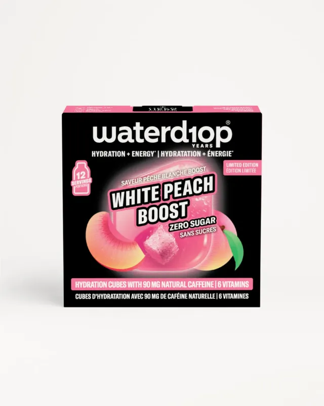 Waterdrop WHITE PEACH BOOST Microdrink 12 Portionen koffeinhaltig