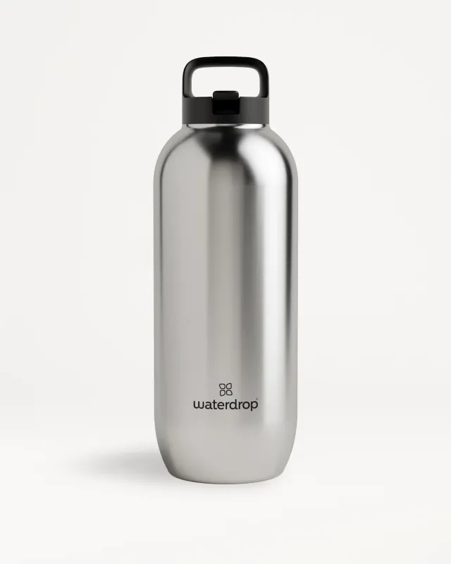 Waterdrop All-Purpose Thermo Edelstahlflasche brushed