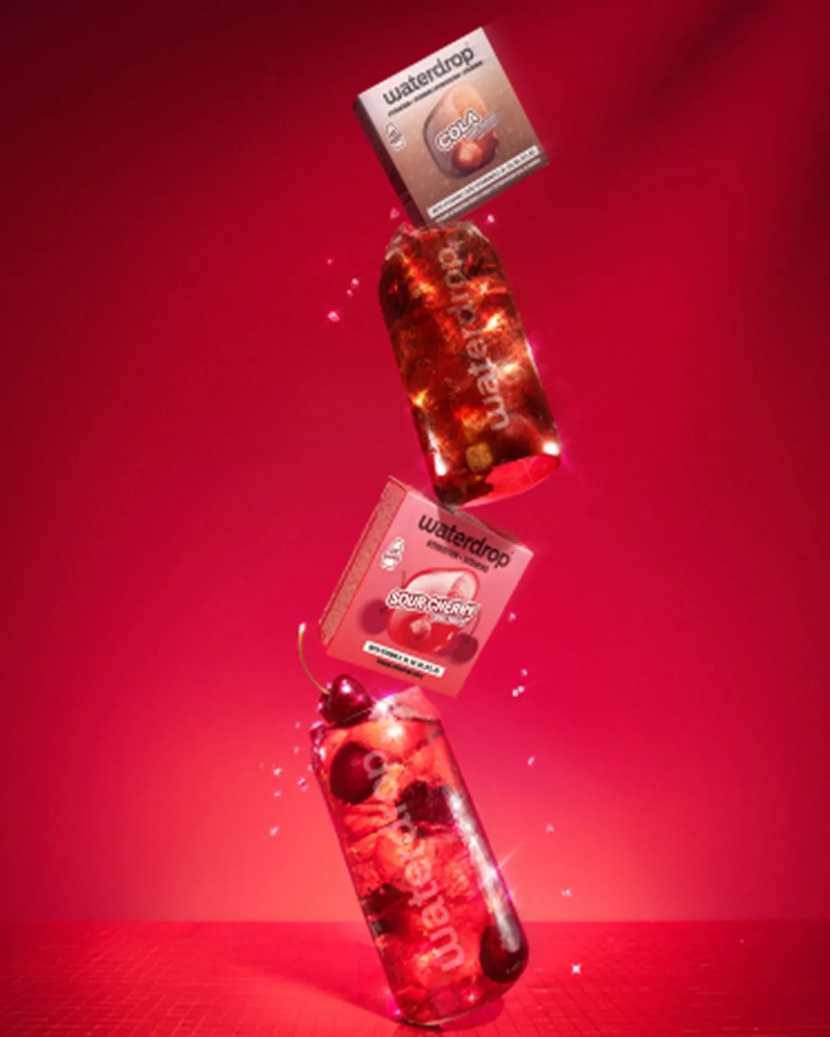 Waterdrop Kirsche Cola Hydration Set Probierpaket