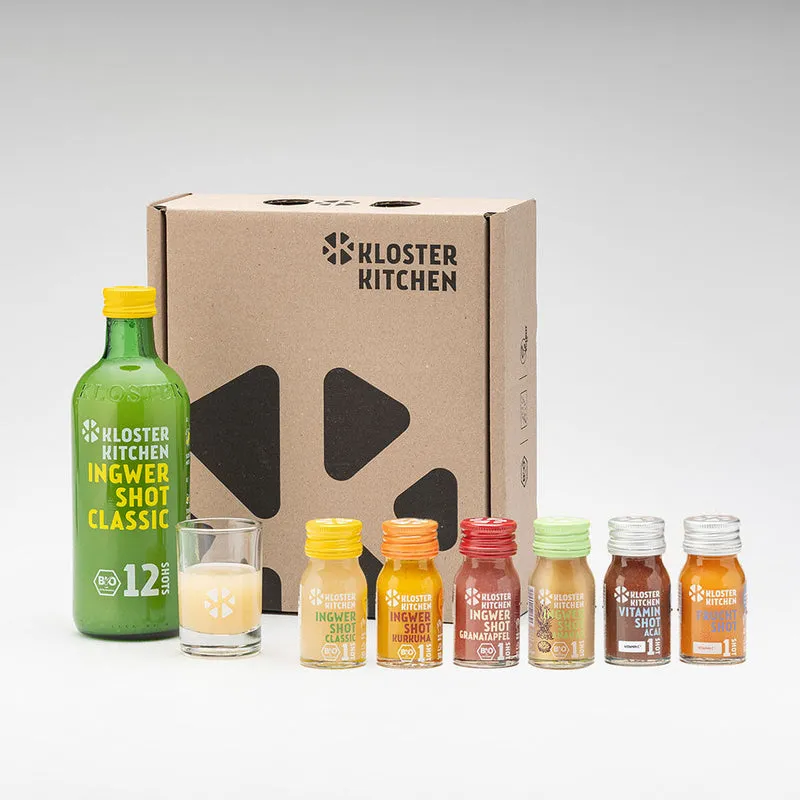 Klosterkitchen Sommer Geschenkbox Ingwer Shots 18 Portionen