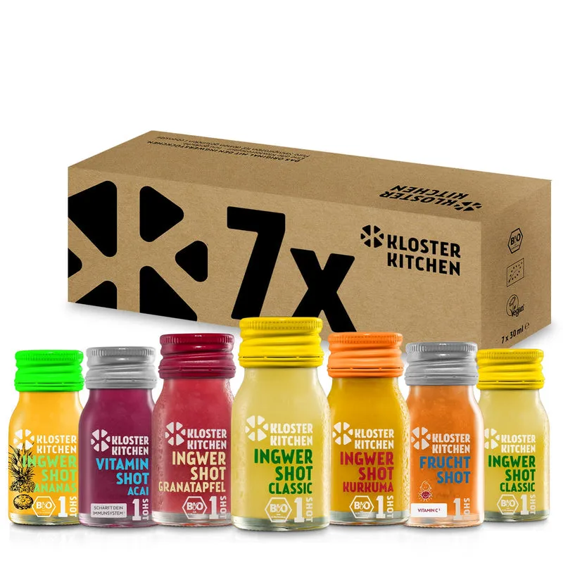 Klosterkitchen 1SHOT 7er Mix Box Ingwer Shot 7x30ml Bio