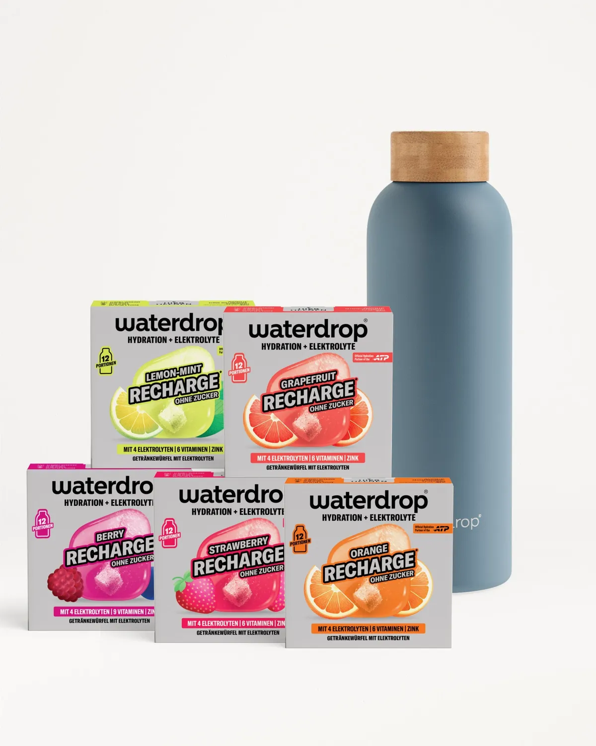 Waterdrop Elektrolyt Starter-Set Thermo Steel