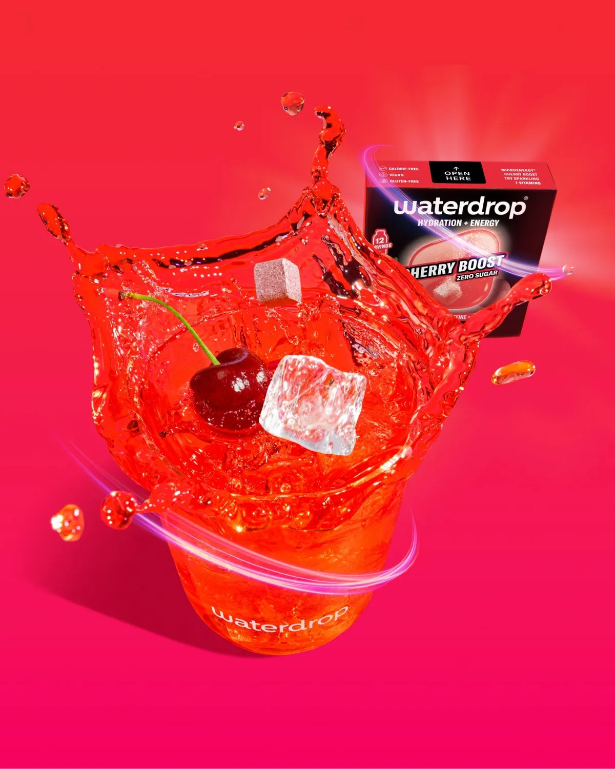 Waterdrop CHERRY BOOST Microdrink 12er zuckerfrei