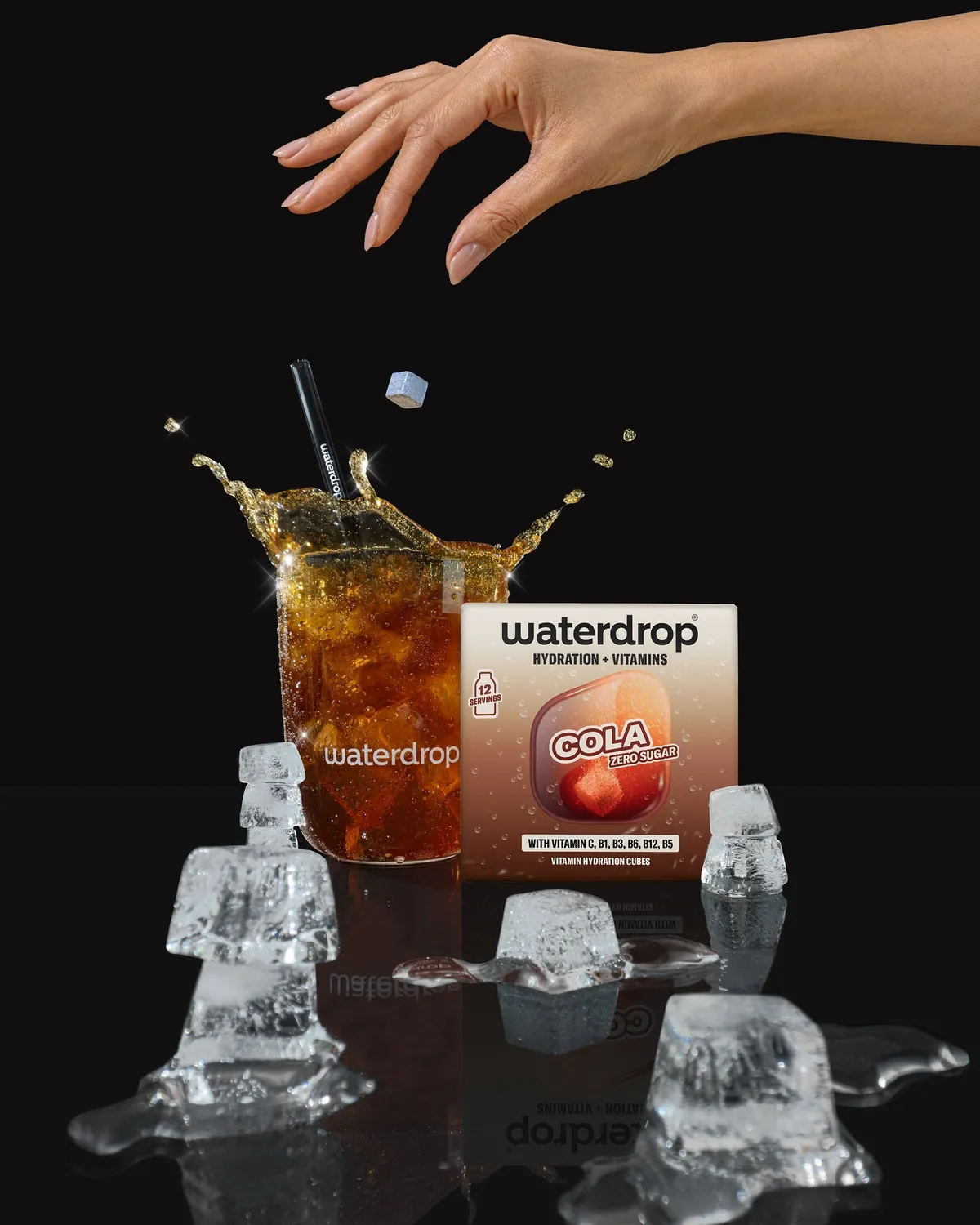 Waterdrop MICRODRINK COLA Getränkewürfel zuckerfrei 12 Pack