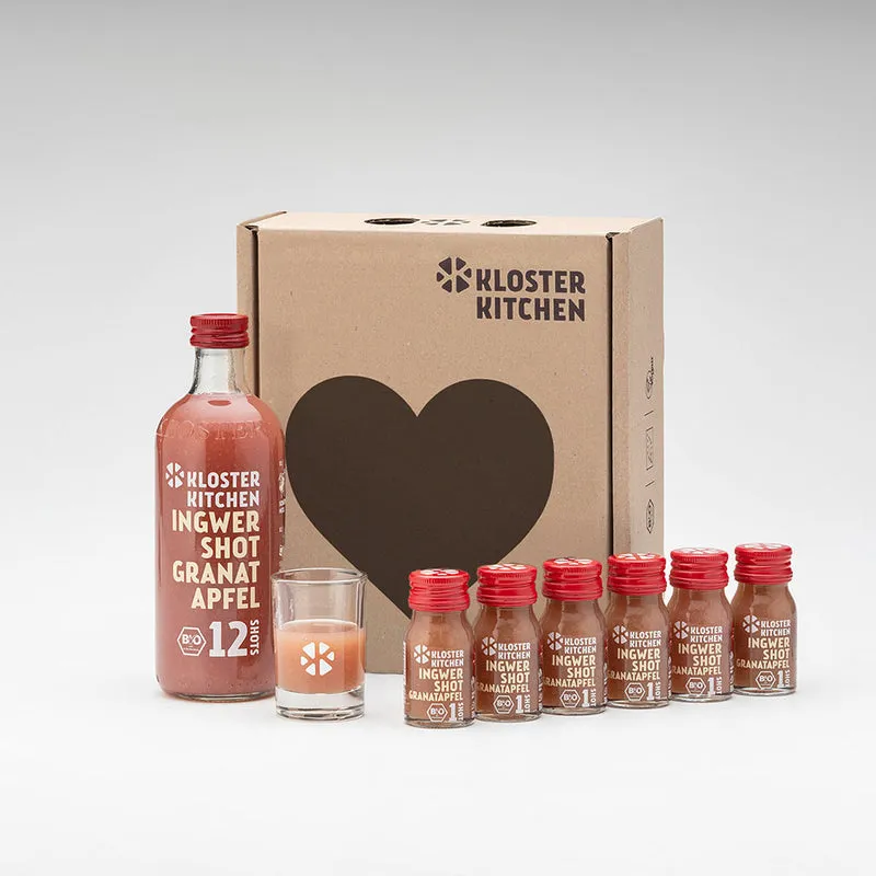 Klosterkitchen Geschenkbox Love Granatapfel 18 Shots Bio