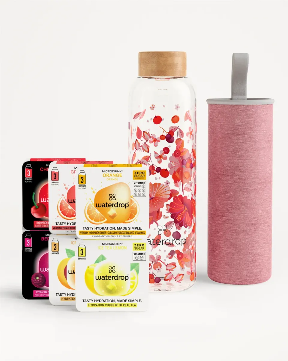 Waterdrop Starter Set Glass Trinkflasche