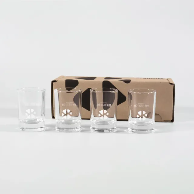 Klosterkitchen Shot Gläser 4er-Pack 30ml Echtglas