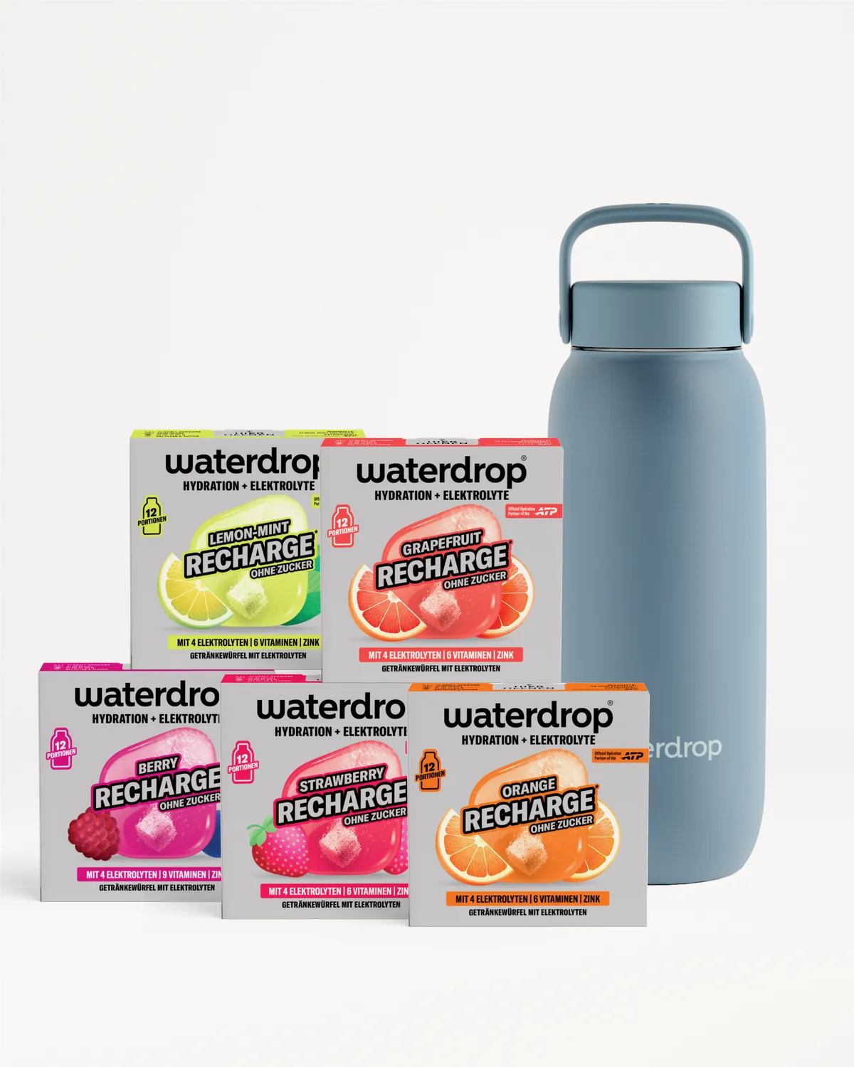 Waterdrop Elektrolyt Starter-Set All-Purpose Trinkflasche