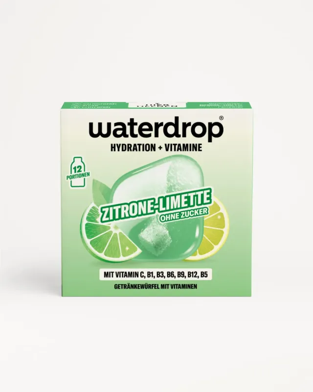 Waterdrop ZITRONE-LIMETTE Microdrink Würfel 12er Pack zuckerfrei
