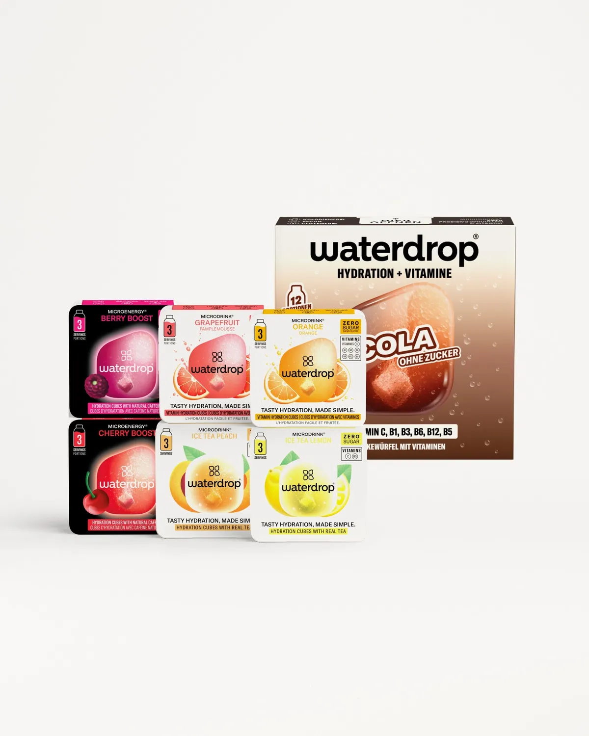 Waterdrop Microdrink Cola Probierpaket neue Rezeptur