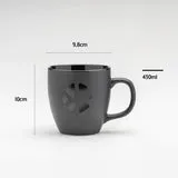 Klosterkitchen TASSE SCHWARZ Keramiktasse 430 ml matt